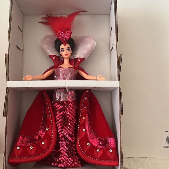 Bob Mackie Mattel Queen Of Hearts Barbie 1994 New - Picture 1 of 5